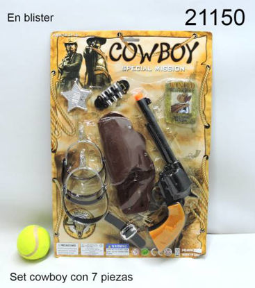 Imagen de SET COWBOY EN BLISTER 7 PIEZAS 3.24